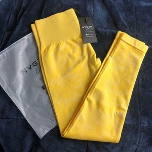 Nvgtn sunshine yellow Camo leggings